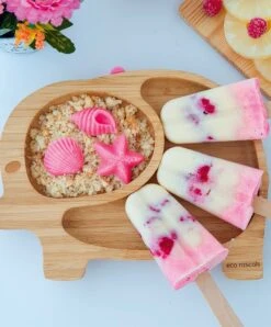 Eco Rascals Elephant Plate - Pink -Baby Product Store eco rascals baby weaning eco rascals elephant plate pink 34530049589413