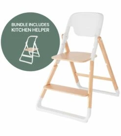 Ergobaby Evolve Chair + Kitchen Helper Bundle - Natural Wood