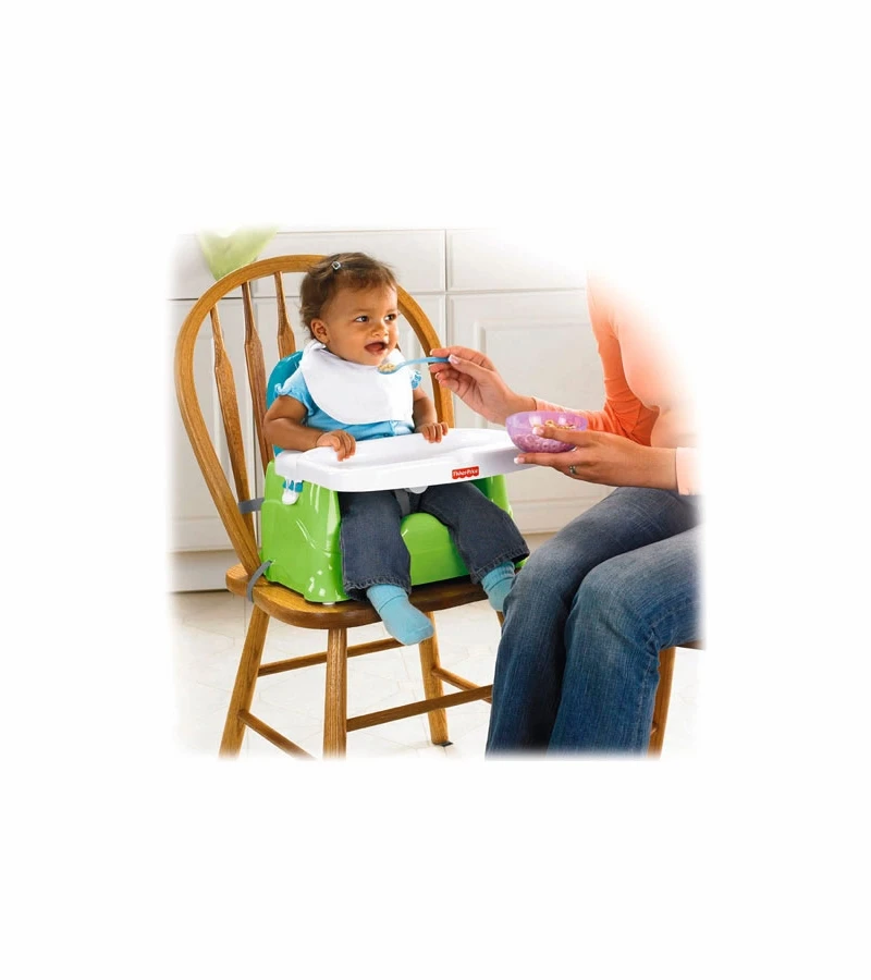 Fisher Price Fisher-Price Healthy Care Portable Booster Chair In Green/Blue 3 Fisher Price Fisher-Price Healthy Care Portable Booster Chair In Green/Blue - Image 3