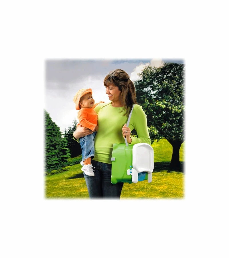 Fisher Price Fisher-Price Healthy Care Portable Booster Chair In Green/Blue 5 Fisher Price Fisher-Price Healthy Care Portable Booster Chair In Green/Blue - Image 5