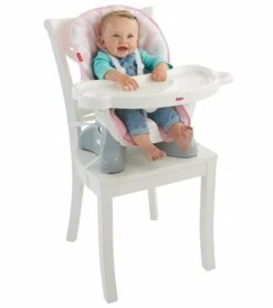 Fisher Price Fisher-Price SpaceSaver High Chair - Pink Ellipse -Baby Product Store fisher price spacesaver high chair pink ellipse 242