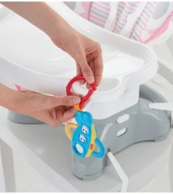 Fisher Price Fisher-Price SpaceSaver High Chair - Pink Ellipse -Baby Product Store fisher price spacesaver high chair pink ellipse 246