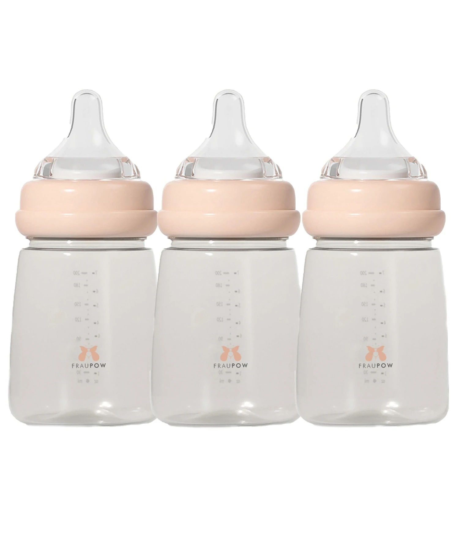 Fraupow Milk Storage & Feeding Bottles - Pack Of 3 1 Fraupow Milk Storage & Feeding Bottles - Pack Of 3