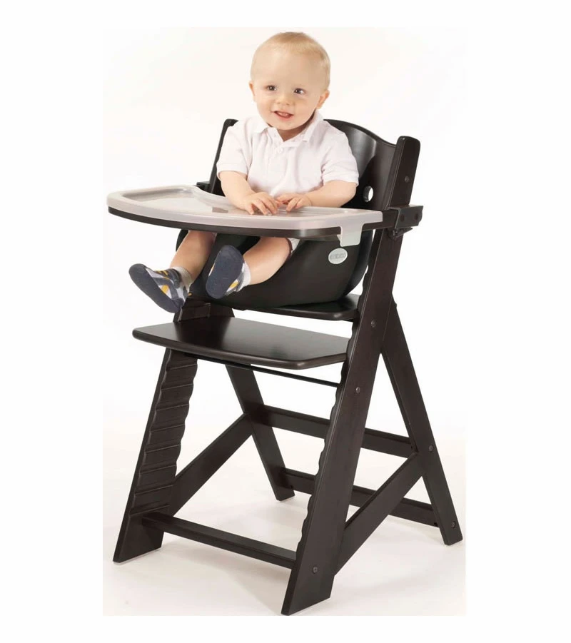 Keekaroo Height Right High Chair & Infant Insert - Espresso / Black 3 Keekaroo Height Right High Chair & Infant Insert - Espresso / Black - Image 3