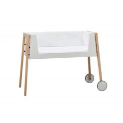 Leander Linea Side By Side Bed - Oak -Baby Product Store leander linea side by side bed oak 167642