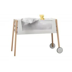 Leander Linea Side By Side Bed - Oak -Baby Product Store leander linea side by side bed oak 450004