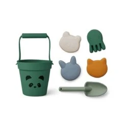 Liewood Dante Beach Set - Panda Garden Green Multi Mix