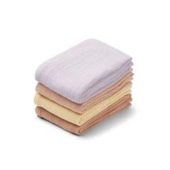Liewood Leon Muslin Cloth - Light Lavender Multi Mix (Pack-4)