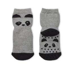 Liewood Nellie / Anti Slip Socks - Panda Grey Melange (2 Pack)