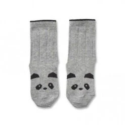 Liewood Silas Socks In Panda Grey (2 Pack)
