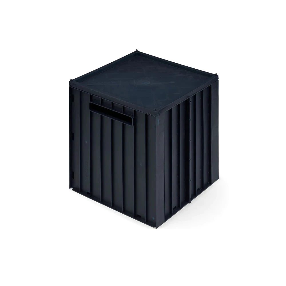 Liewood Elijah Storage Box With Lid - Midnight Navy 1 Liewood Elijah Storage Box With Lid - Midnight Navy