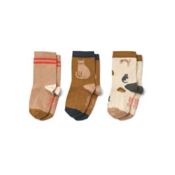 Liewood Silas Kids Socks - Miauw / Apple Blossom Mix (3 Pack)