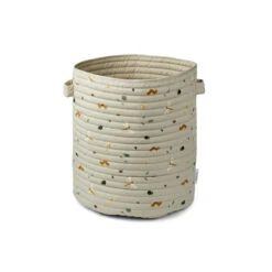 Liewood Lia Quilted Storage Basket - Nature/Mist Mix (Large)
