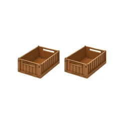 Liewood Weston Small Storage Box (Pack-2) - Golden Caramel
