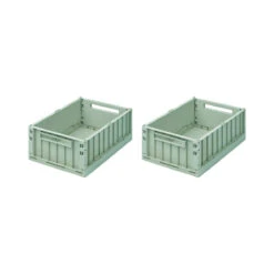 Liewood Weston Storage Box Medium (Pack Of 2) - Peppermint