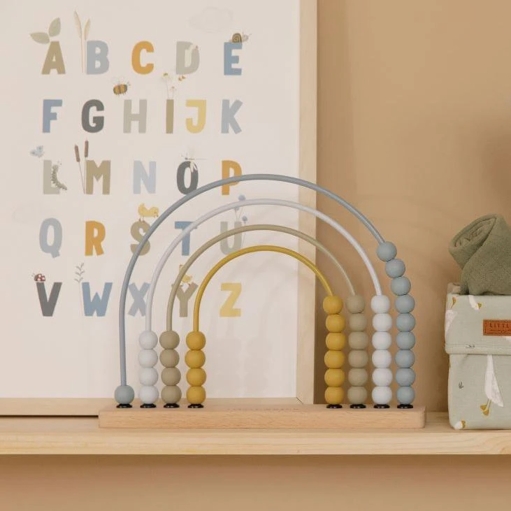 Little Dutch Rainbow Abacus - Blue 2 Little Dutch Rainbow Abacus - Blue - Image 2