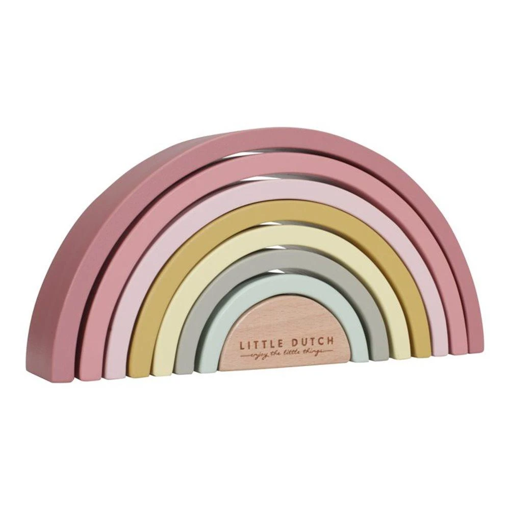Little Dutch Rainbow Stacker - Pink 1 Little Dutch Rainbow Stacker - Pink