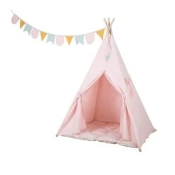 Little Dutch Play Tent Pink (Incl. Bunting & Playmat)