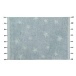Lorena Canals Hippy Stars Washable Rug In Aqua