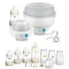 MAM Baby 6-in-1 Electric Steriliser & Small Bottle Starter Bundle - Ivory White