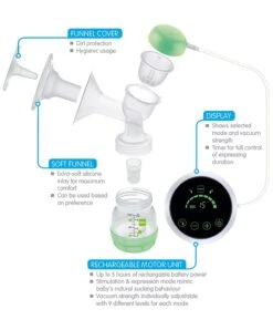 MAM Baby 2-in-1 Electric Single Breast Pump With Rechargeable Battery -Baby Product Store mam test 32805533417637