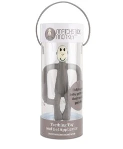 Matchstick Monkey Teething Toy - Grey -Baby Product Store matchstick monkey teethers matchstick monkey teething toy grey 30950081560741