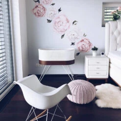 Zuri House Knitted Pouffe (Medium) - Powder Pink -Baby Product Store medium knitted pouffe powder pink 981245