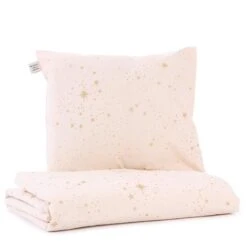 Nobodinoz Bed Linen Himalaya - Gold Stella / Dream Pink