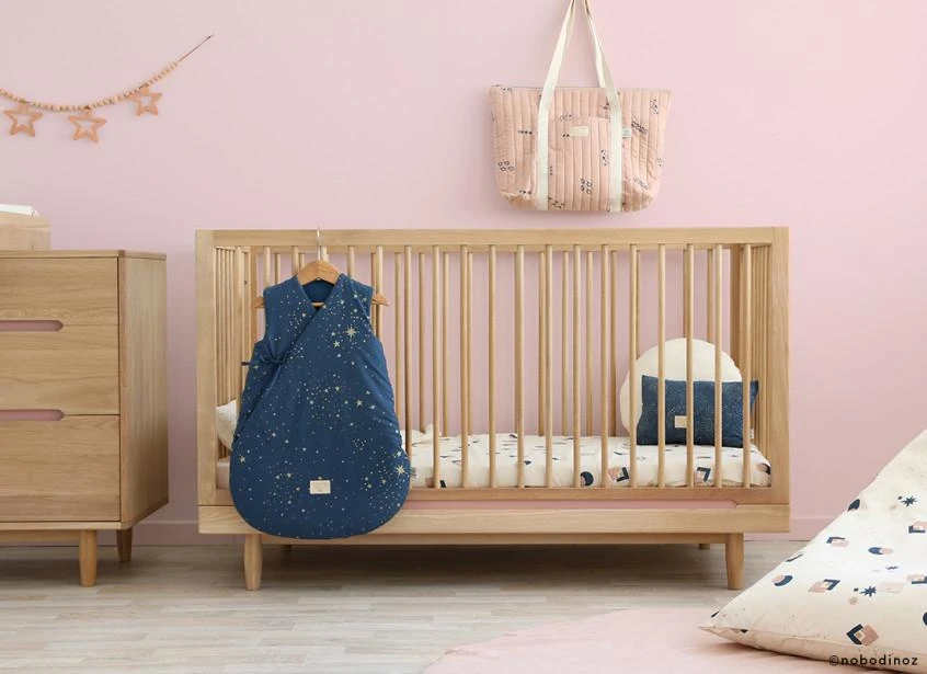 Nobodinoz Cloud Sleeping Bag Gold Stella/Night Blue 3.5 TOG (2 Sizes) 3 Nobodinoz Cloud Sleeping Bag Gold Stella/Night Blue 3.5 TOG (2 Sizes) - Image 3