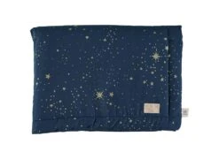 Nobodinoz Laponia Mini Blanket - Gold Stella Night Blue