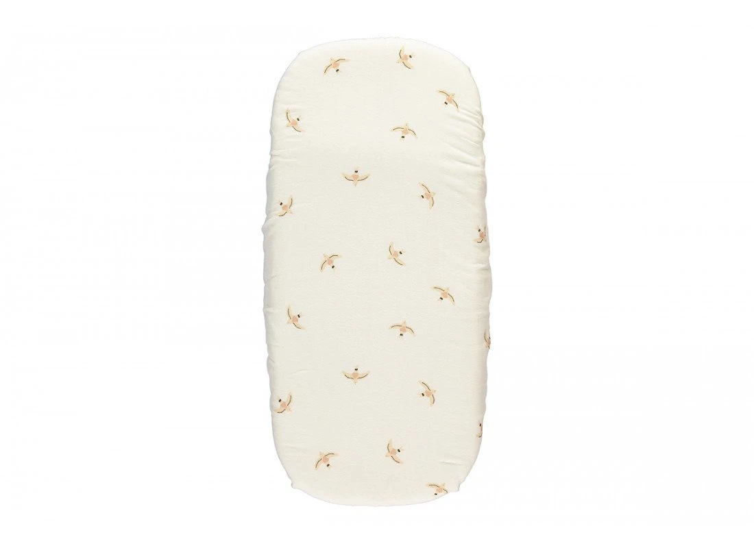 Nobodinoz Melody Fitted Sheet (Crib/Snuzpod Size)- Haiku Birds 1 Nobodinoz Melody Fitted Sheet (Crib/Snuzpod Size)- Haiku Birds
