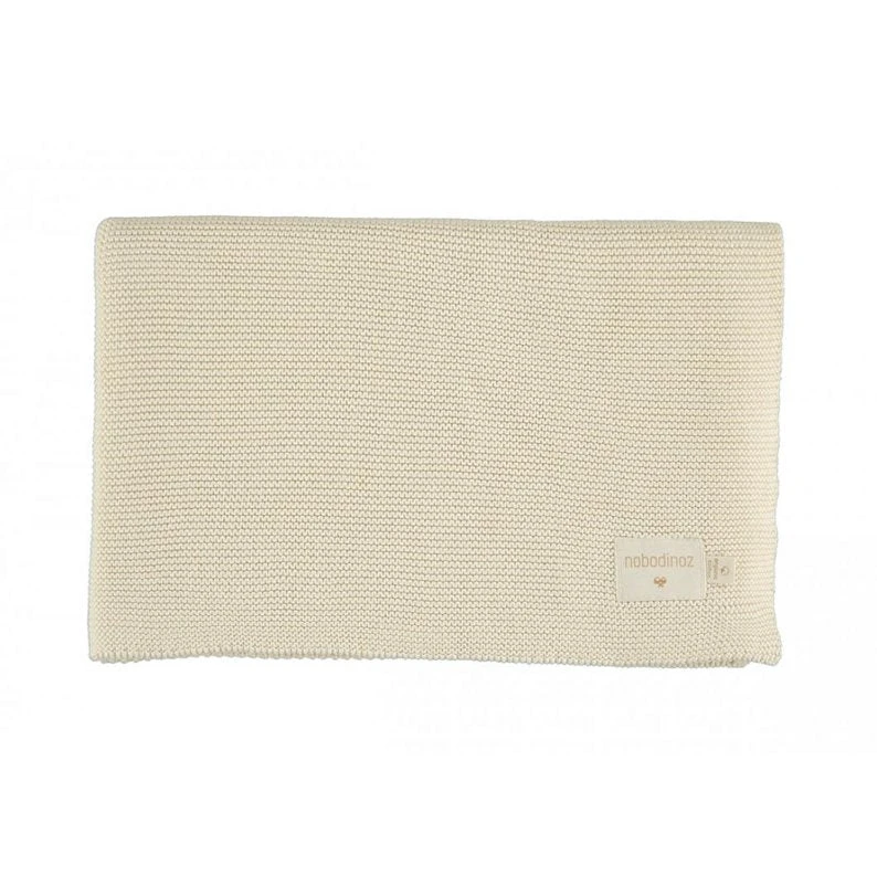 Nobodinoz So Natural Knit Blanket - Natural 1 Nobodinoz So Natural Knit Blanket - Natural