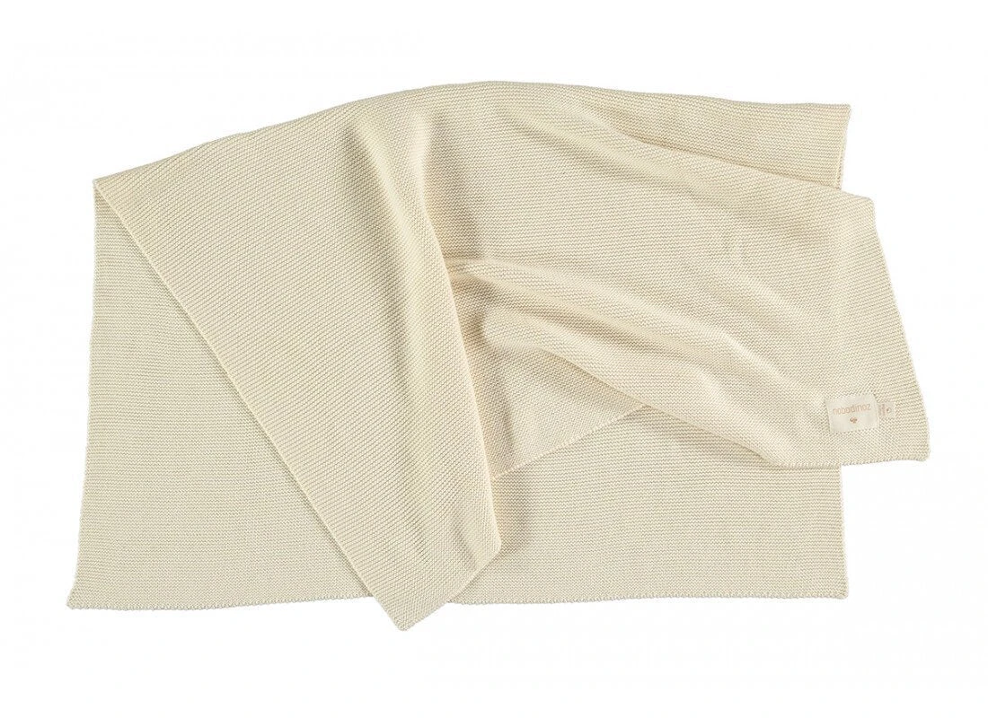 Nobodinoz So Natural Knit Blanket - Natural 4 Nobodinoz So Natural Knit Blanket - Natural - Image 4