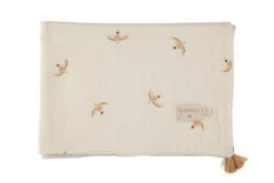 Nobodinoz Treasure Summer Blanket - Haiku Birds Print
