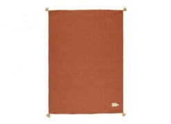 Nobodinoz Treasure Summer Blanket - Toffee -Baby Product Store nobodinoz treasure summer blanket toffee 946284