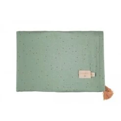 Nobodinoz Treasure Summer Blanket - Toffee Sweet Dots / Eden Green