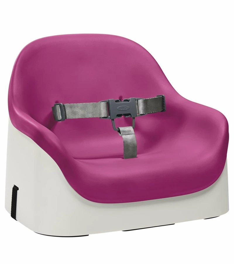OXO Tot Nest Portable Booster Chair With Straps - Pink 1 OXO Tot Nest Portable Booster Chair With Straps - Pink