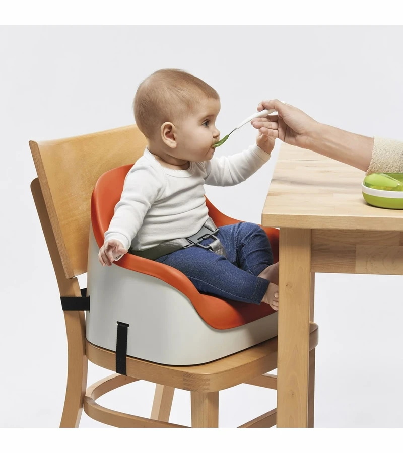 OXO Tot Nest Portable Booster Chair With Straps - Pink 2 OXO Tot Nest Portable Booster Chair With Straps - Pink - Image 2