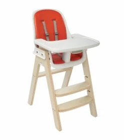 OXO Tot Sprout High Chair - Orange/Birch -Baby Product Store oxo tot sprout high chair orange birch 86