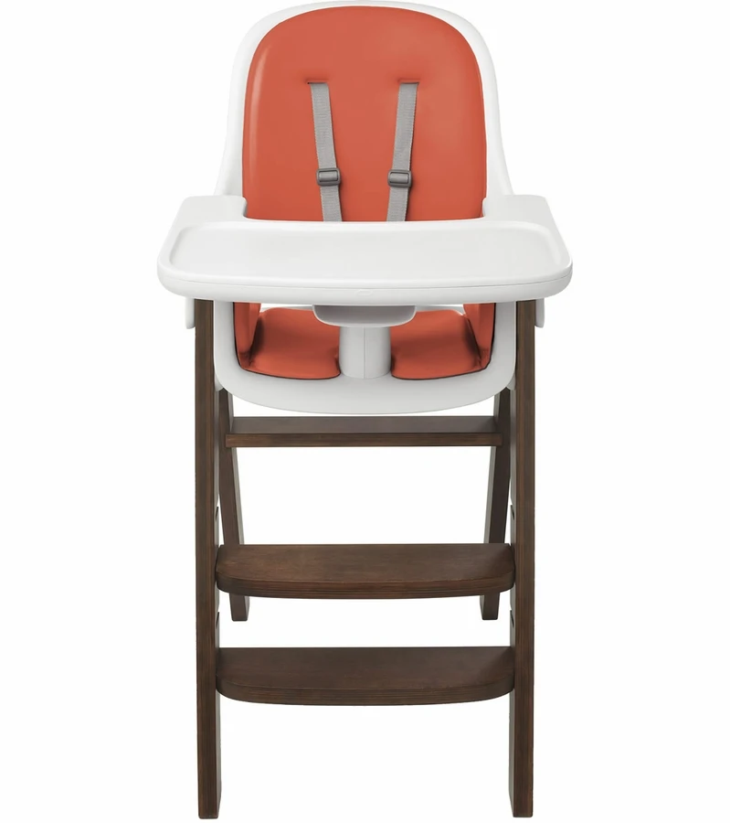 OXO Tot Sprout High Chair - Orange/Walnut 1 OXO Tot Sprout High Chair - Orange/Walnut