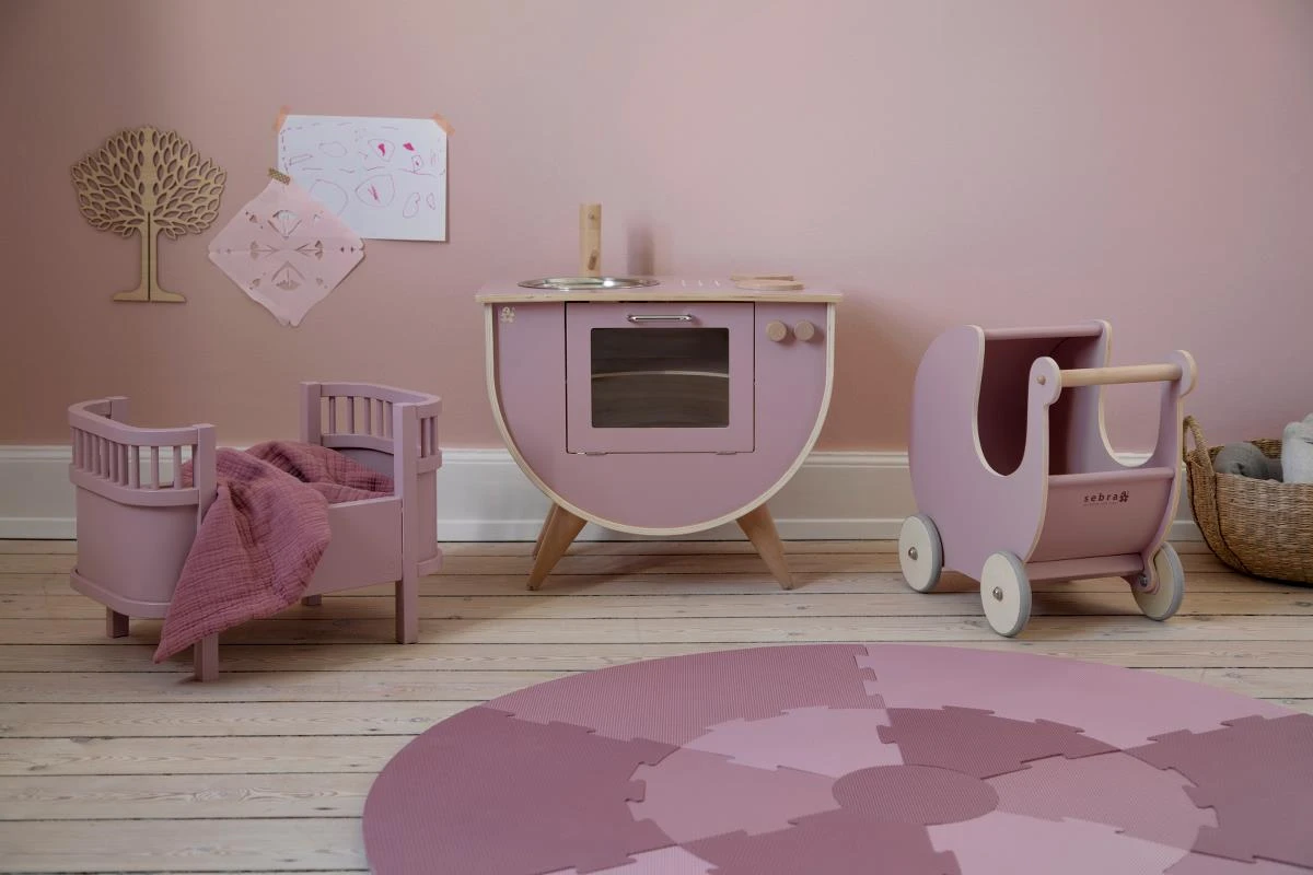Sebra Play Kitchen - Blossom Pink 2 Sebra Play Kitchen - Blossom Pink - Image 2