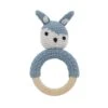 Sebra Crochet Rattle - Siggy Powder Blue