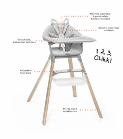 Stokke Clikk High Chair - Fjord Blue -Baby Product Store stokke clikk high chair fjord blue 150