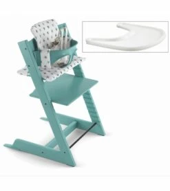 Stokke Tripp Trapp Complete High Chair - Aqua Blue/Aqua Star