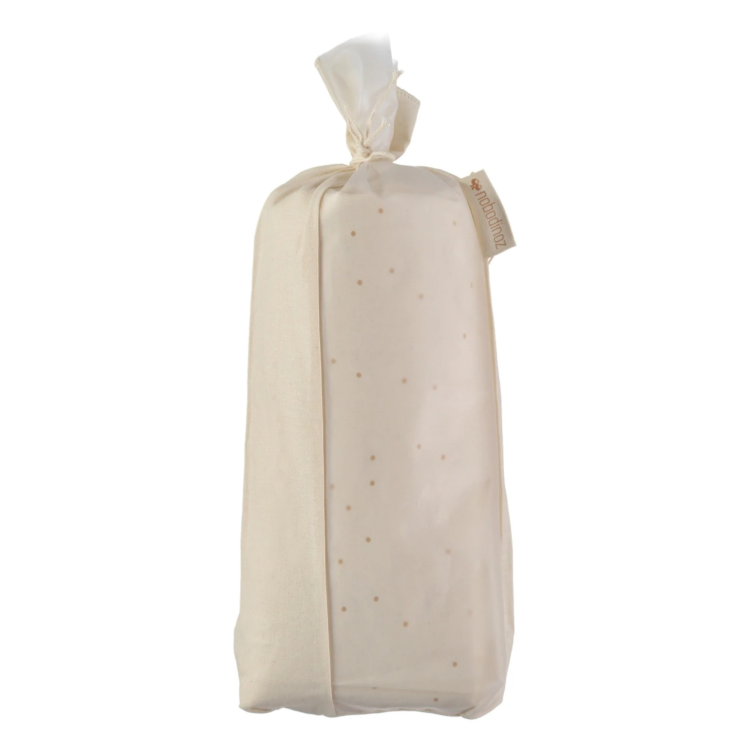 Nobodinoz Tibet Fitted Sheet - Honey Sweet Dots Natural (2 Sizes) 2 Nobodinoz Tibet Fitted Sheet - Honey Sweet Dots Natural (2 Sizes) - Image 2