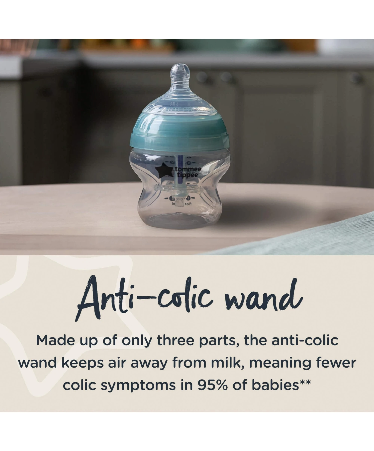 Tommee Tippee Advanced Anti-Colic Baby Bottles (Pack Of 3) - 150ml 4 Tommee Tippee Advanced Anti-Colic Baby Bottles (Pack Of 3) - 150ml - Image 4