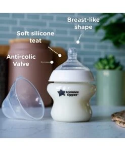 Tommee Tippee Closer To Nature Anti-Colic Baby Bottles (Pack Of 3) - 150ml -Baby Product Store tommee tippee bottle feeding tommee tippee closer to nature 150ml baby bottles pack of 3 34452658749605