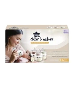 Tommee Tippee Closer To Nature Anti-Colic Baby Bottles (Pack Of 3) - 150ml -Baby Product Store tommee tippee bottle feeding tommee tippee closer to nature 150ml baby bottles pack of 3 34452658782373