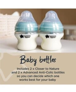 Tommee Tippee Closer To Nature Complete Feeding Kit - Black -Baby Product Store tommee tippee bottle feeding tommee tippee complete feeding kit in black 34110836048037