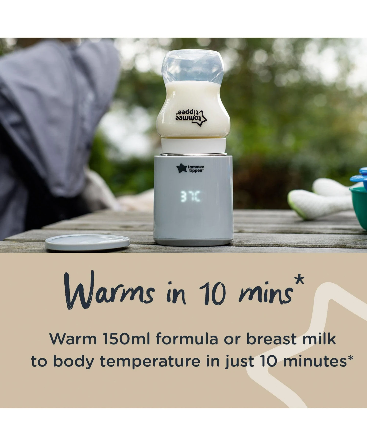 Tommee Tippee LetsGo Bottle Warmer - White 5 Tommee Tippee LetsGo Bottle Warmer - White - Image 5